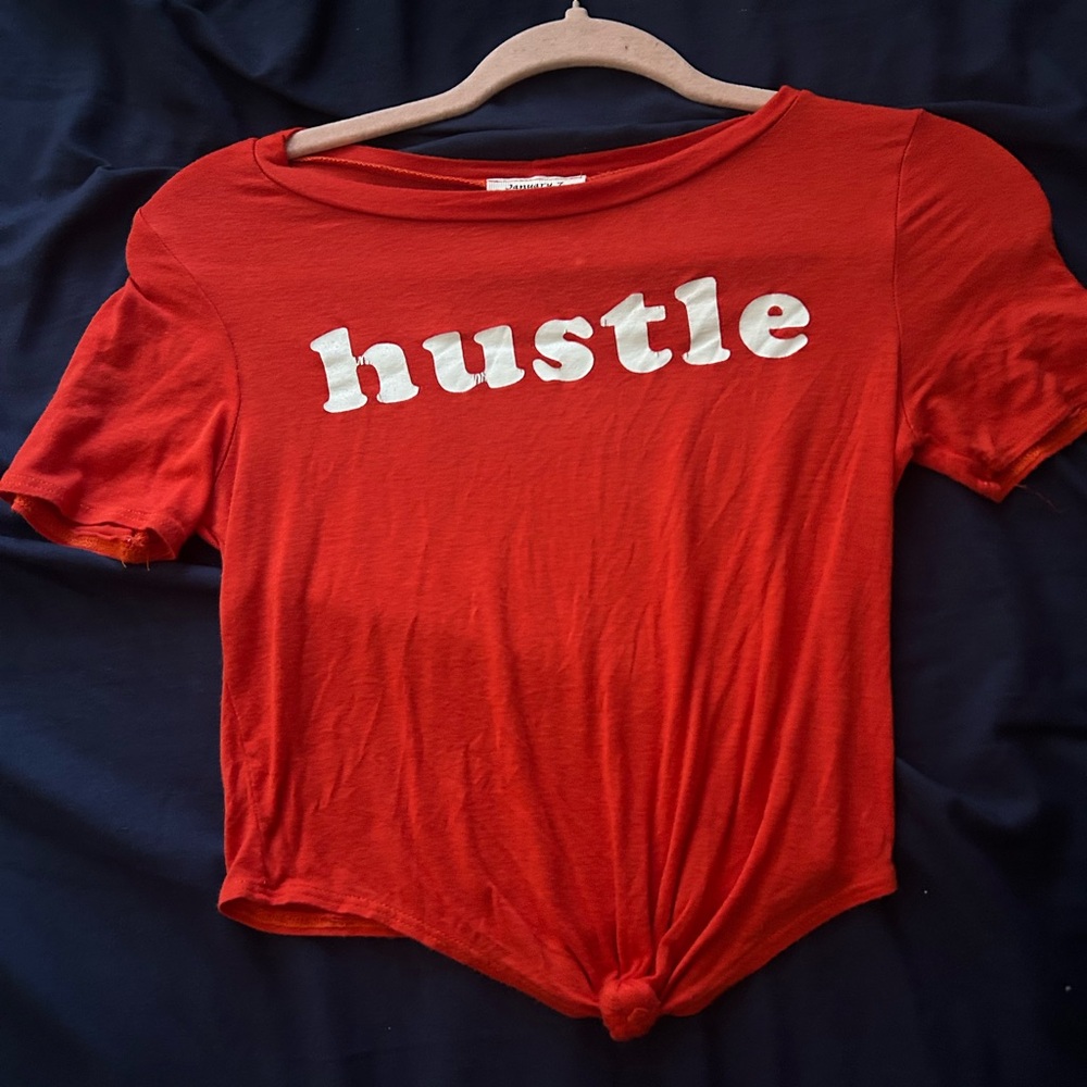January 7 Bold Red Graphic Tee